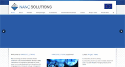 Desktop Screenshot of nanosolutionsfp7.com