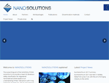 Tablet Screenshot of nanosolutionsfp7.com
